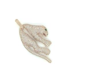 Nueva llegada 9K Gold Panther Pendant Jewelry con diamantes cultivados en laboratorio Diseño audaz para hombres y mujeres Ropa de moda - Product Image 1