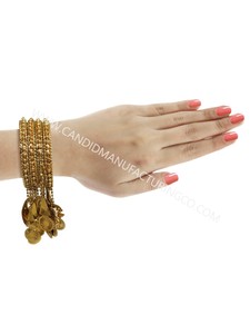 Direct Factory Sale Handmade Fashion Glass Bangle Set with <b>Metal</b> Wholesale Jewelry & Accessories - Product Image 4
