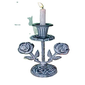 Outdoor Indoor Home Decorative <b>Tall</b> Iron Silver Pillar Holder Easter Eco-Friendly Hot Sale - Product Image 1