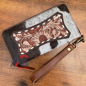 ¡Novedad de 2025! Carteras de mano elegantes de diseñador de moda para mujer, carteras de mano de cuero de vaca para mujer, embrague de diseño Floral de gran capacidad - Product Image 1