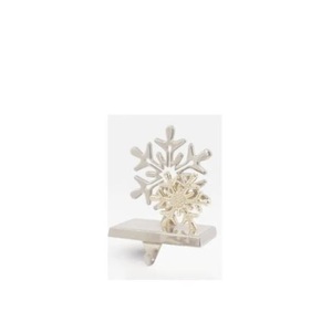 Snowflake Designer Metal Silverware Stocking Holder Hanger Luxurious Stocking Holder for <b>Christmas</b> Party Decor - Product Image 3