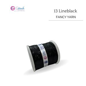Suave y elegante hilo elegante de poliéster negro de 13 líneas para todas sus necesidades creativas hilo elegante de poliéster negro de 13 líneas para brillo - Product Image 1