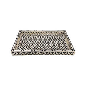 Usine En Gros Hexagone Conception Os Incrustation Plateau De Service Cadeau Parfait Pour L'anniversaire De Mariage Et De Noël Cuisine Rafraîchissements - Product Image 3