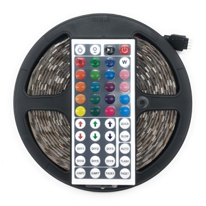 5M SMD 5050 LED striscia RGB bobina adesiva con alimentazione e 44 tasti telecomando tensione 12V - Product Image 3