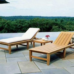 Luxury Style Useful Sunbathing Area with Natural Finish and Sun-Resistant <b>Cushion</b> from Solid Teak Wood - Product Image 5