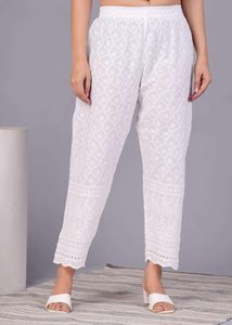 Chikankari algodón indio Kurtis para mujeres vestidos de verano túnica Top pantalón conjunto paquistaní Salwar Kameez conjunto de traje de Pakistán - Product Image 4