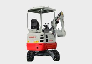Excavatrice utilitaire Takeuchi TTB 217R d'occasion, 1,7 tonne, modèle 2022, pour le drainage, le creusement de fossés, l'installation de câbles et l'aménagement paysager - Product Image 3