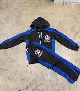 High Quality Custom Streetwear Heavyweight Design Wrinkles Nylon Zip Loose <b>Straight</b> <b>Leg</b> Waistband Sports <b>Track</b> <b>Pants</b> for Men - Product Image 4