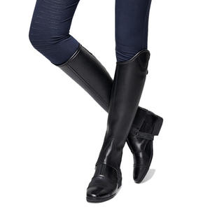 Protège-jambes équestres de luxe OEM 2026 en cuir de vachette réversible, coupe ajustée avec fermeture éclair pour concours d'équitation - Product Image 1