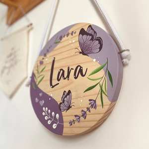 Lovingly Handmade <b>Wooden</b> Name <b>Sign</b> with <b>Custom</b> Text, a Personalized Woodworking Piece - Product Image 1