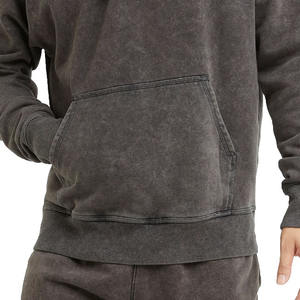 Fabricante de Sudaderas Unisex de Peso Pesado OEM, Sudaderas con Logotipo Personalizado Estampado en Relieve, Mangas Completas, Algodón para Hombre, Lavado Ácido - Product Image 6