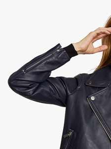 แจ็กเก็ตหนังแกะแท้สำหรับสตรีแฟชั่นสำหรับกลางแจ้งฤดูใบไม้ร่วงฤดูหนาว - Product Image 5