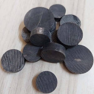 กระดุมเขาควายสีดำสำหรับตกแต่งด้วยลูกปัดขนาด15มม. กระดุมกระดุมรูปเขาสัตว์ธรรมชาติสำหรับเสื้อผ้าเสื้อผ้า - Product Image 1