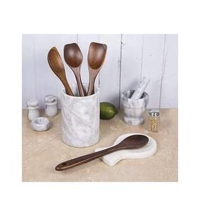 Porta Cubiertos de Mármol de Excelente Calidad, 100% Artesanía India, Forma Redonda para Hogar, Hotel, Restaurante, Vajilla - Product Image 4