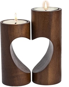 <b>White</b> Coated Mango Wood and Metal <b>Lantern</b> Candle Stand New Home & Wedding Decoration Candle Holders for Interior Design - Product Image 3
