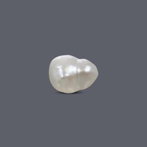 Perle de Basra 3,78 carats, naturelle, d'eau douce, baroque, blanche et rose, bijou fantaisie pour un style élégant - Product Image 1