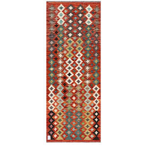 Alfombra Kilim de Maimana, Afganistán, 171 x 68 cm, Alfombras y Juegos de Alfombras - Product Image 1