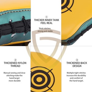 นวมหนังวัว100% สำหรับฝึกซ้อมนวมคิกบ็อกซิ่ง MMA แบบเน้นคุณภาพระดับพรีเมียม - Product Image 5