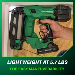 Kit cloueur de finition sans balais 18V MultiVolt Pro 16-GA, outil électrique au lithium-ion 2.0Ah, calibre 16, alimenté par batterie - Product Image 6