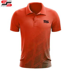 Logo personnalisé chemise de golf vêtements de sport haute performance séchage rapide prix pas cher sublimation hommes polos avec col - Product Image 4