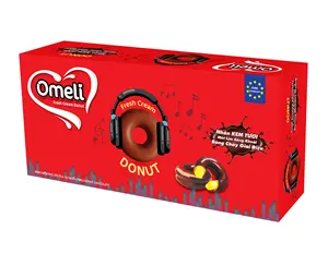 Novo Produto Marca de Qualidade Premium Omeli Donut 150g Creme Fresco Com Sabor De Banana Saboroso Delicioso Chocopie Chocolate cake
