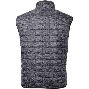100% polyester Shell noir hiver chaud bulle vestes hommes doudoune à capuche doudoune téléchargée par robe de sport - Product Image 3