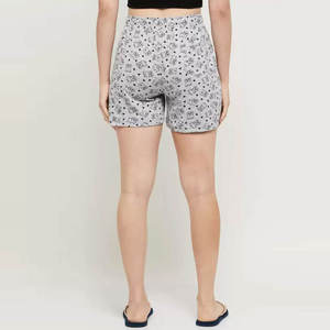 Shorts taille haute pour femme, imprimés, décontractés, d'été, avec cordon de serrage, amples, en coton respirant, à motif dessin animé, style pyjama - Product Image 6