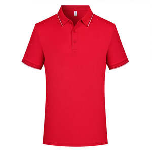 เสื้อโปโลผู้ชายผ้าไอซ์ซิลค์ระบายอากาศได้ดีเสื้อยืดธุรกิจสีพื้นป้องกันริ้วรอย - Product Image 2