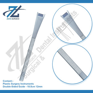 CINELLI 18,5 cm 12mm Guía de doble cara Osteótomo Instrumento de base de cirugía plástica Fabricado Instrumentos quirúrgicos de Pakistán - Product Image 3