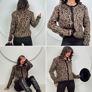 Cárdigan Informal de Punto con Estampado de Leopardo para Otoño-5017 - Product Image 2