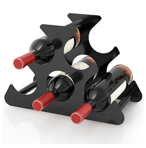 Porte-bouteille de bar en métal dessus de table supports en métal avec poli pour les articles de bar vitrine accessoires de bar décoratifs - Product Image 4