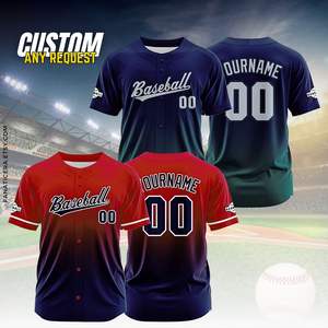 Meilleur ensemble d'uniformes de baseball et de softball en polyester 100% respirant avec motif 3D usure optimale pour les joueurs - Product Image 1