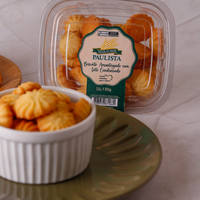 Paulista biskuit mentega Brasil dengan kue tradisional renyah susu kental dibuat di Brasil-130g kemasan