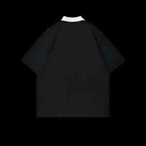 Polo de manga corta de algodón 210 gramos con cuello vuelto personalizado con bloqueo de color 100% gramos - Product Image 2