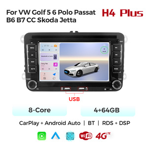 MEKEDE Autoradio 4/8 Core 6+128GB per VW Golf 5 6 Polo <span class=keywords><strong>Passat</strong></span> <span class=keywords><strong>B6</strong></span> <span class=keywords><strong>B7</strong></span> CC Skoda Jetta con Porta USB e Car-play Auto - Product Image 1