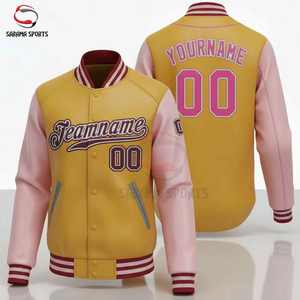 Chaqueta Letterman Personalizada para Hombre, con Parches Bordados OEM, Chaqueta Varsity de Cuero para Invierno, Top Ventas - Product Image 3