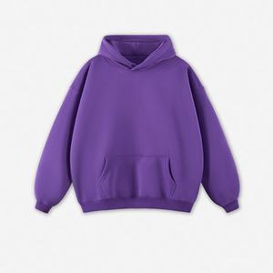 Sweat-shirts en molleton unis tendance pour hommes, coupe classique, style pull-over, 100 % coton, séchage rapide, écologiques, pour l'hiver, streetwear quotidien - Product Image 4