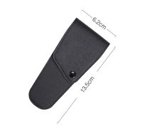 Ciseaux de sécurité professionnels à lame droite en céramique avec manche en acier inoxydable pour poils du nez, petits accessoires de beauté en gros