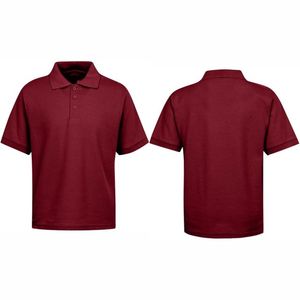 Polo Personalizado de Manga Corta para Hombre, Mezcla de Algodón Premium, Diseño de Bloques de Color Blanco, Negro y Rojo, Ropa de Golf Informal y Transpirable, OEM - Product Image 1