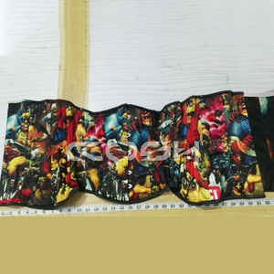 Corsé Reductor de Cintura con Estampado de Cómics de Superhéroes de Calidad Premium con Cierre Frontal - Product Image 1