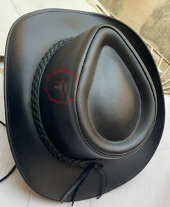 Bandas para el sudor en relieve Sombreros de vaquero Grano de vaquero Sombrero de cuero de Safari aplastable Estilo occidental Sombrero de lujo unisex australiano - Product Image 2