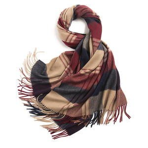 Egant style with Large Size Luxury Super Soft Winter Style Plaid Cashmere Wool <b>Shawl</b> - Product Image 3