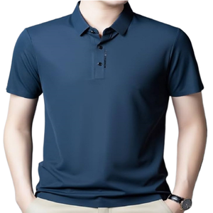 เสื้อโปโลฮีเวทหรูหราสําหรับผู้ชาย Oem ปรับแต่งระบายอากาศผ้าฝ้าย 100% 210pique ถนนธรรมดาสวมใส่โลโก้พิมพ์ฤดูร้อน - Product Image 5