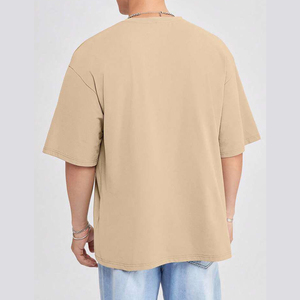 Fabricación profesional Ropa casual Hombres Hombro caído Camiseta Servicio OEM Verano O Cuello Camisetas para hombres - Product Image 2