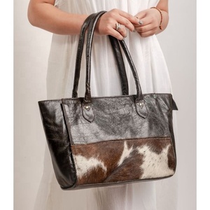 <b>Large</b> Brown Cowhide Tote Handbag Genuine Leather Portable Shopping <b>Purse</b> for Women for Summer and Winter - Product Image 6
