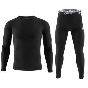 Sous-vêtement thermique unisexe pour les sports de plein air Pantalon d'hiver décontracté en toile fine brodé avec fermeture éclair sur le devant Service OEM - Product Image 5