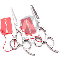 Haute qualité personnalisé 5-6 pouces en acier inoxydable barbier coupe de cheveux ciseaux amincissement coiffure ciseaux beauté accessoires peigne