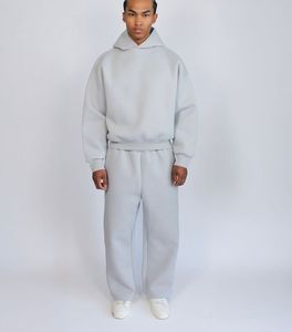 Sweat à capuche lourd avec imprimé graphique vintage surdimensionné T-shirt Streetwear pour homme grande taille en coton lourd - Product Image 5