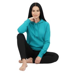 Conjunto de Sudadera con Capucha Azul Agua, Impresión de Primera Calidad, Sudadera de Forro Polar, Ropa Urbana para Mujer, Sudadera de Algodón de Alta Densidad - Product Image 1