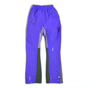 กางเกงซัก Pakistan สำหรับผู้ชายกางเกงวิ่งขายาวแบบลำลองขาบานเอวยางยืด - Product Image 3